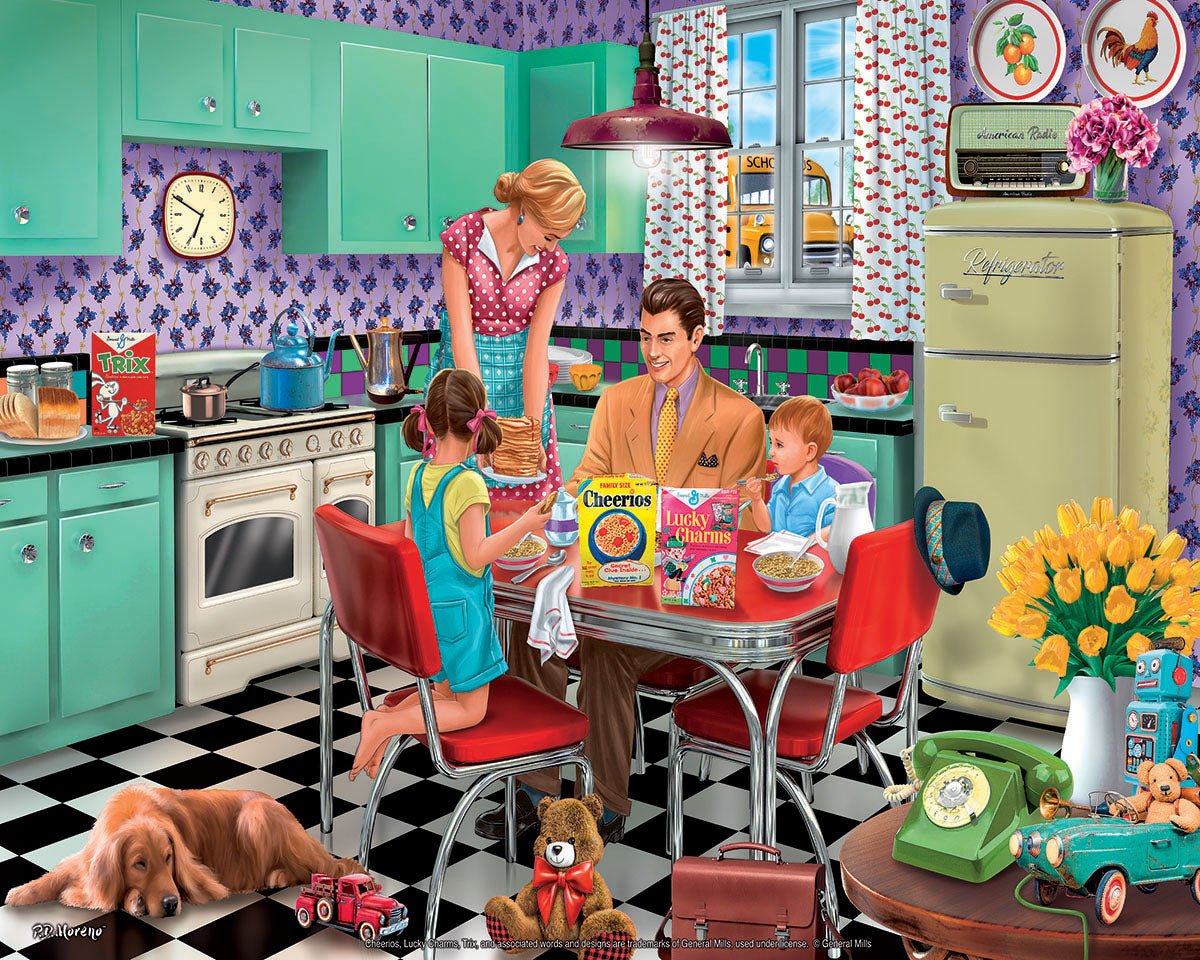 Breakfast Table (1675pz) - 1000 Piece Jigsaw Puzzle