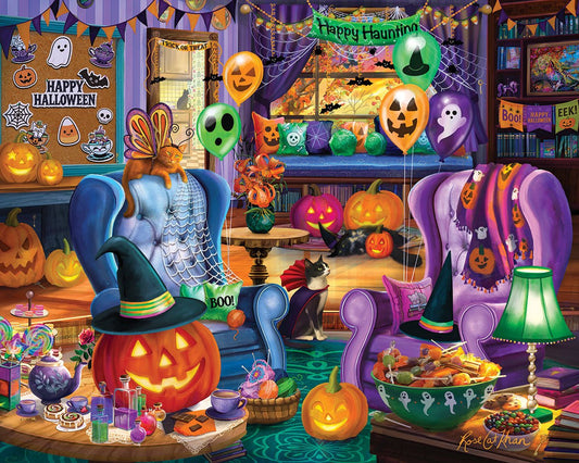 Halloween Library (2125pz) - 1000 Piece Jigsaw Puzzle